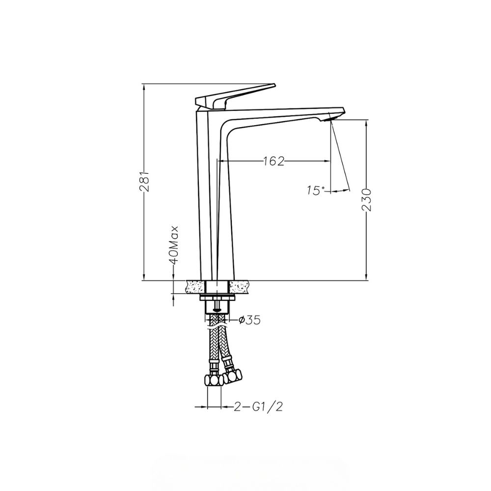 Vòi chậu rửa mặt Lowen LV-701SH (LV701SH)