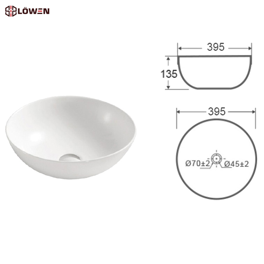 Chậu rửa mặt Lowen LB-201WP (LB201WP)