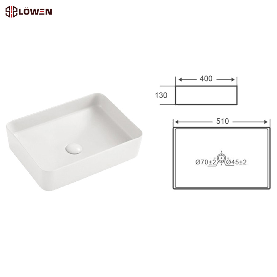 Chậu rửa mặt Lowen LB-202WP (LB202WP)