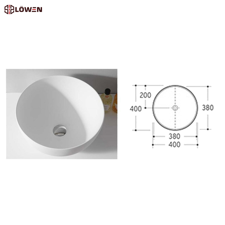 Chậu rửa mặt Lowen LB-402ASP (LB402ASP)