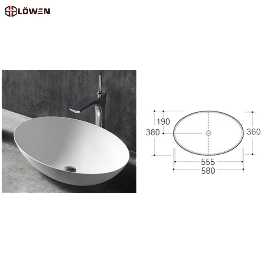 Chậu rửa mặt Lowen LB-501ASP (LB501ASP)
