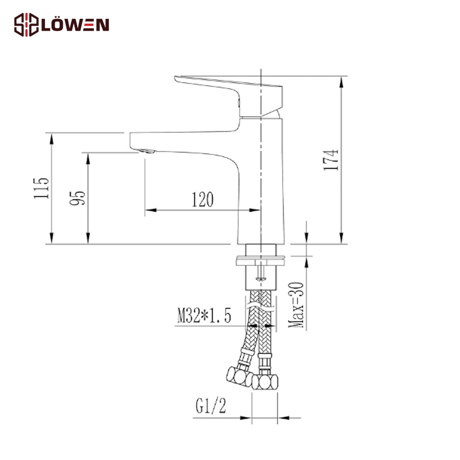 Vòi chậu rửa mặt Lowen LV-101S (LV101S)