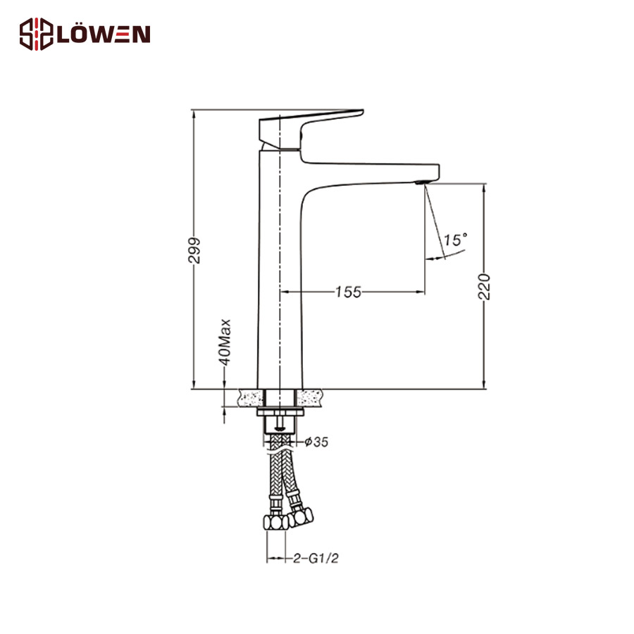 Vòi chậu rửa mặt Lowen LV-101SH (LV101SH)