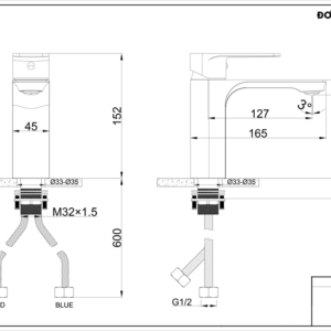 Vòi chậu rửa mặt Lowen LV-501S (LV501S)