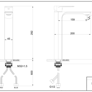 Vòi chậu rửa mặt Lowen LV-501SH (LV501SH)