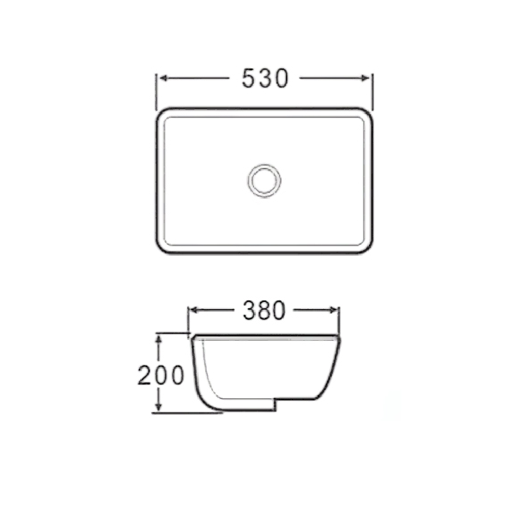 Chậu rửa âm bàn Lowen LB-104SB (LB104SB)