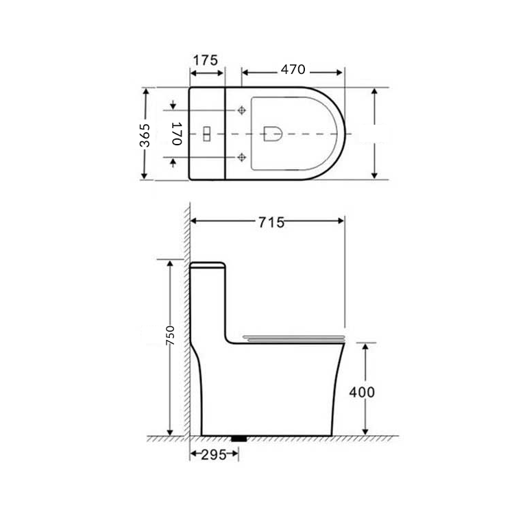 Bồn cầu 1 khối Lowen TL-904D1 (TL904D1)