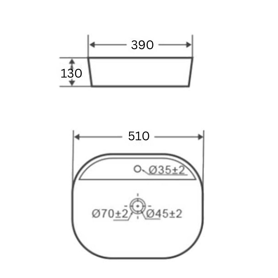 Chậu rửa mặt Lowen LB-204WP (LB204WP)