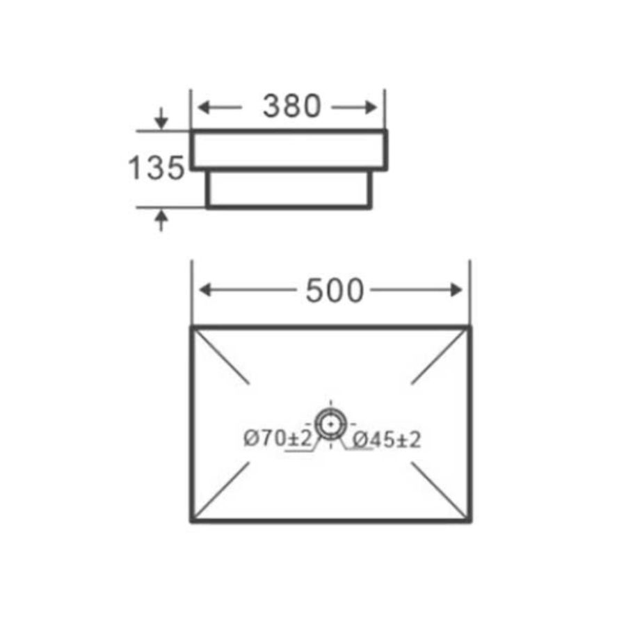 Chậu rửa mặt Lowen LB-206WP (LB206WP)